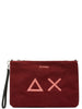 Sun68 Borsa Pochette Donna Corduroy Bordeaux