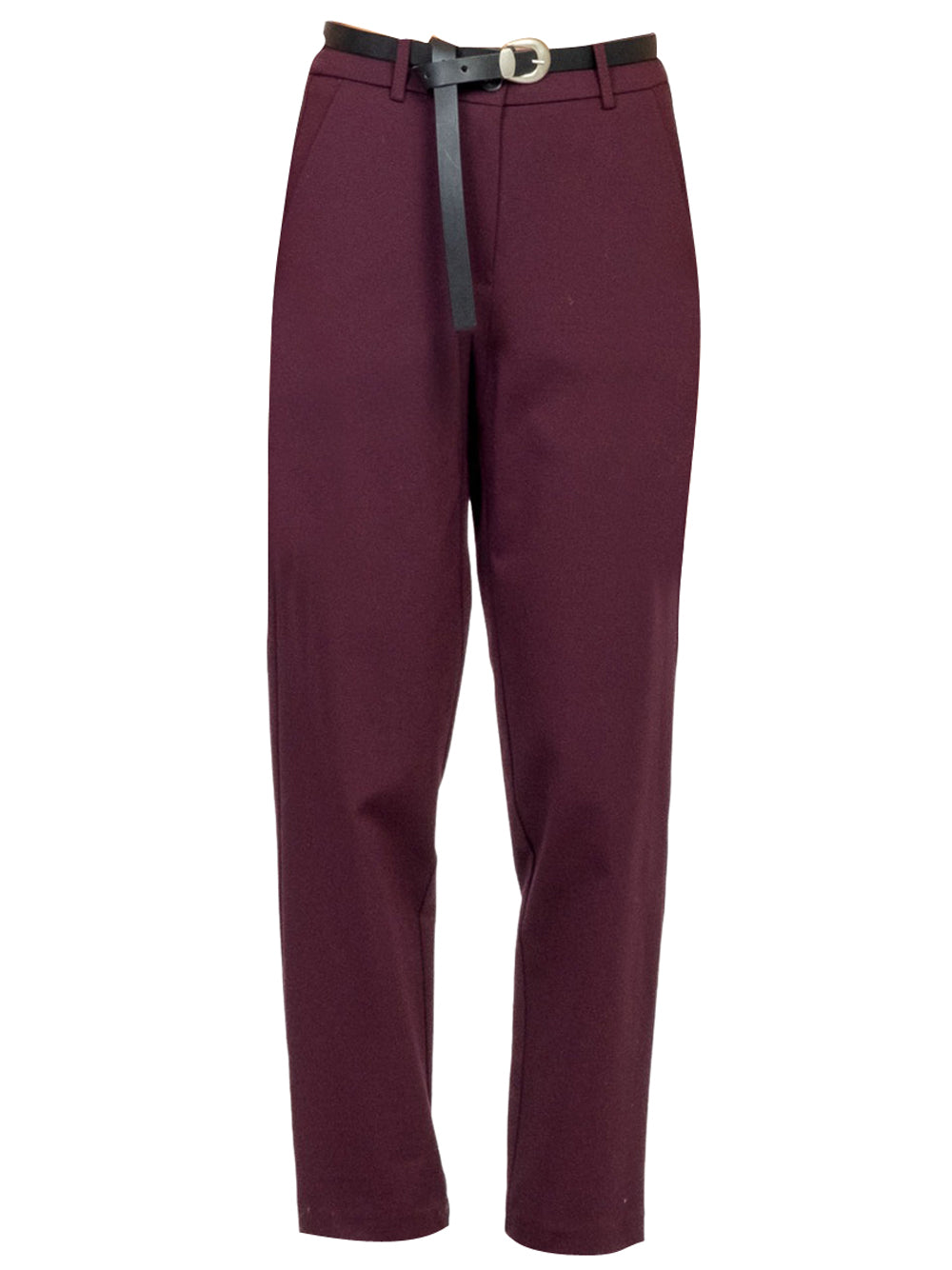 Tensione In Pantalone Casual Donna Bordeaux