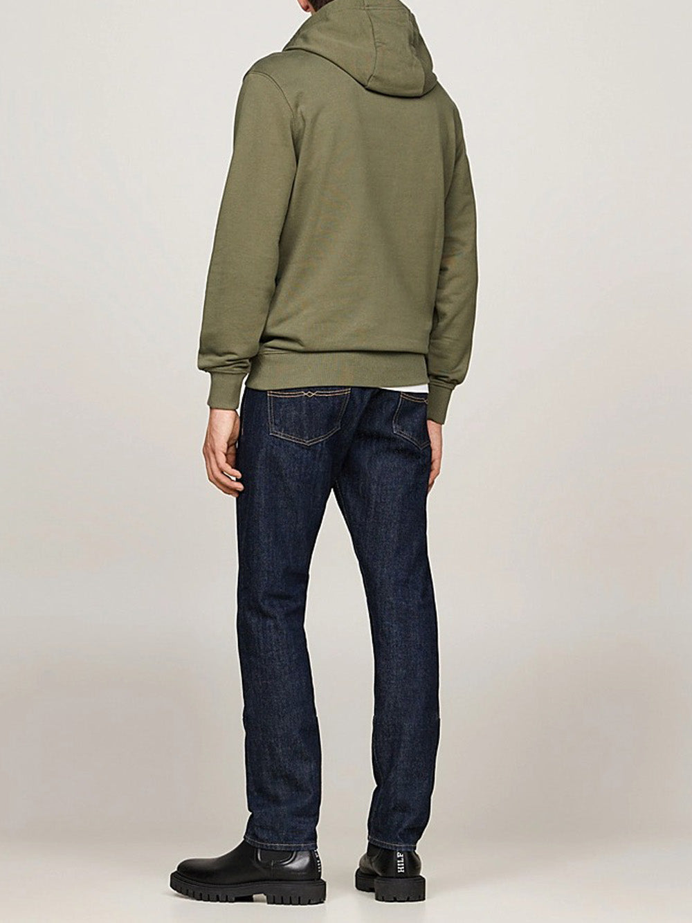 Tommy Hilfiger Felpa Cappuccio Uomo MW0MW37235 Verde