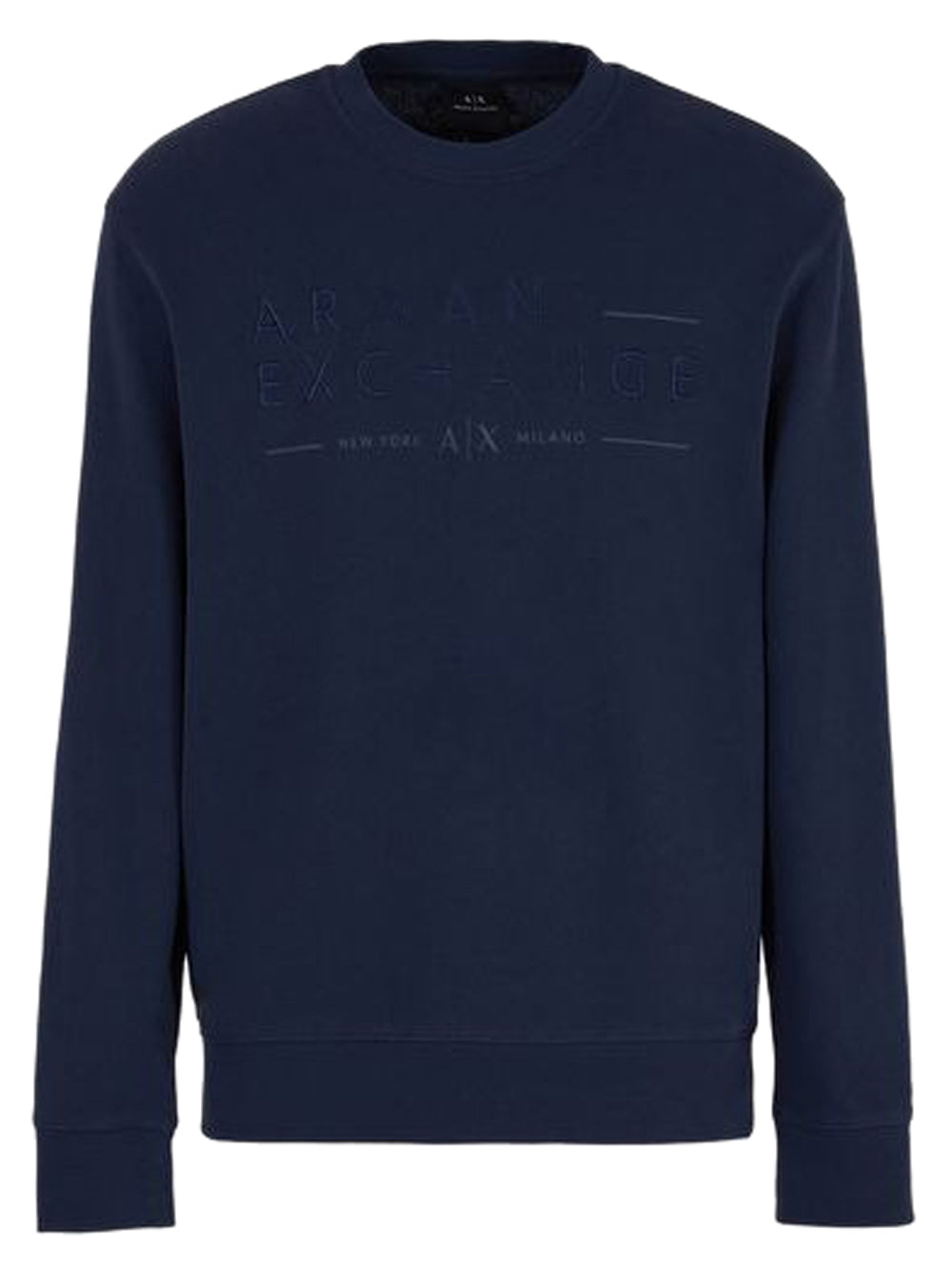 Felpa Girocollo Uomo Blu