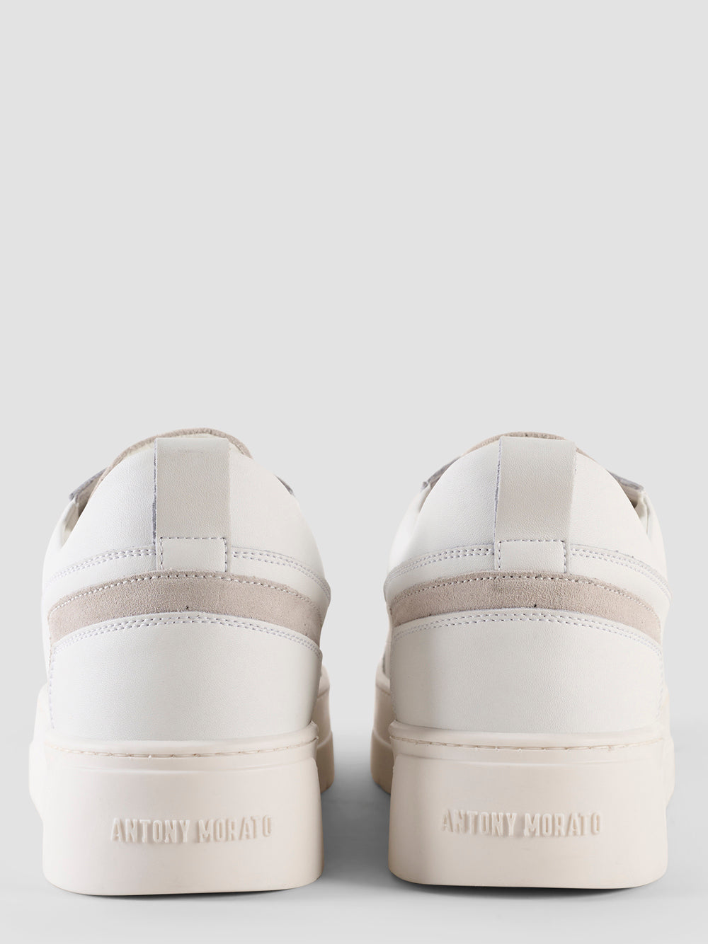 Sneakers Uomo Flint Powder In Cuoio Rivestito Beige