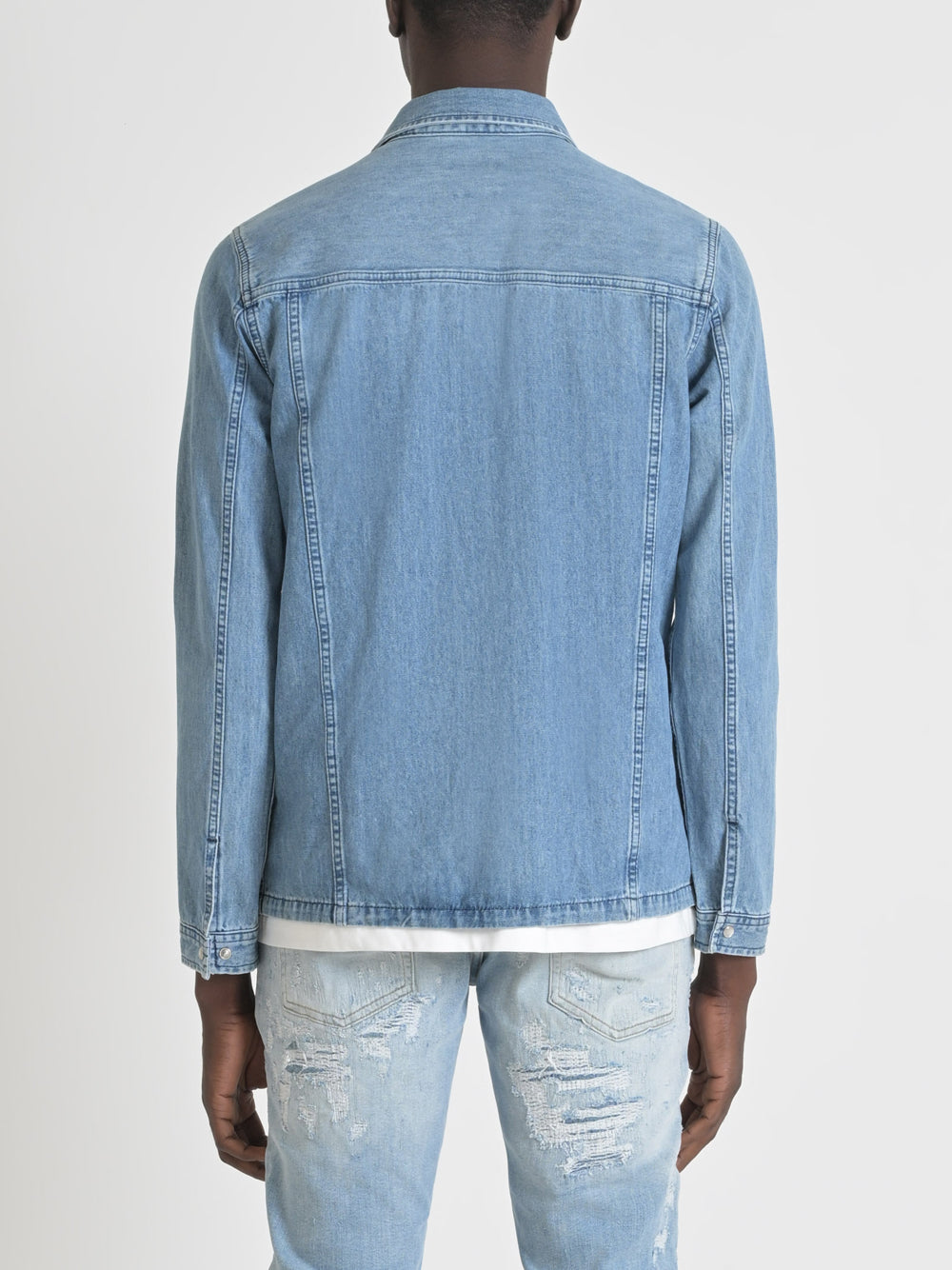 Giubbino in Denim Uomo MMSL00738-FA7001307010 Blu