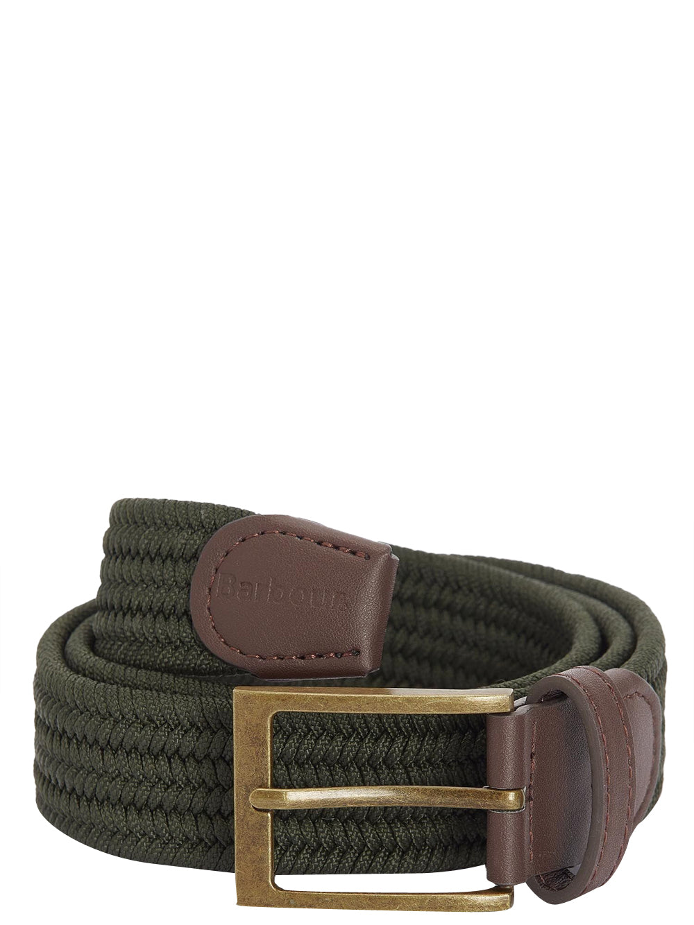 Barbour Cintura Uomo Nevis Stretch Webbing Verde