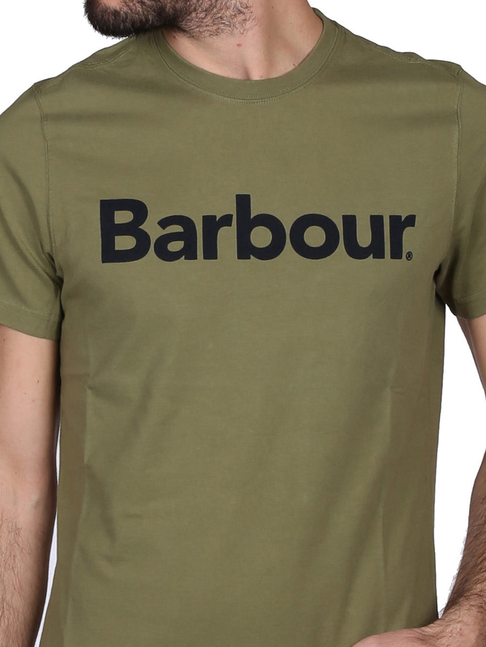 Barbour T-shirt Uomo Logo Verde