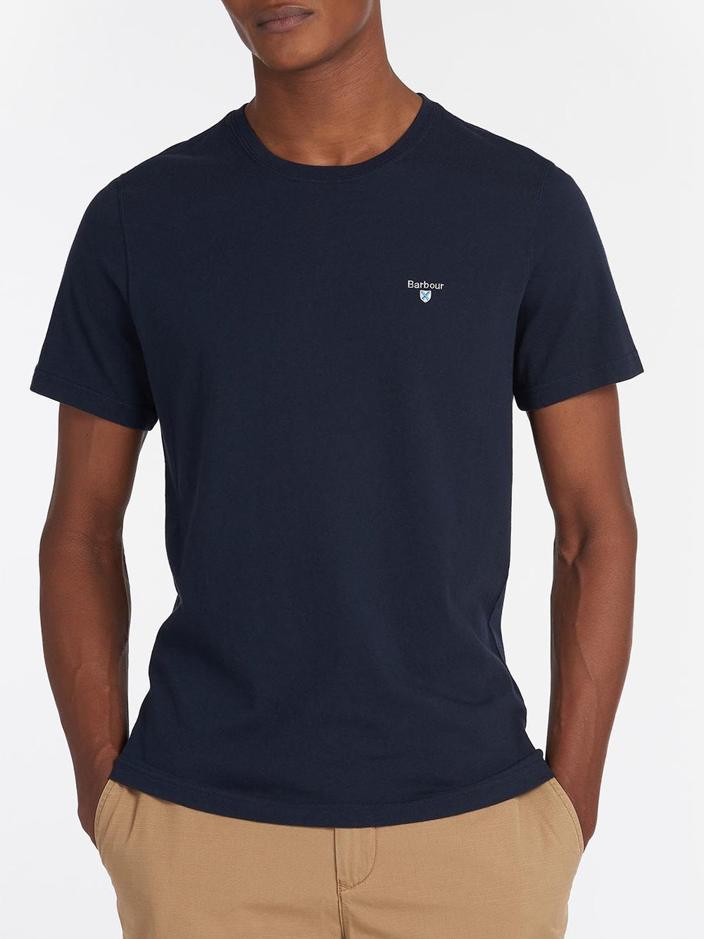 Barbour T-shirt Uomo Tartan Sports Blu