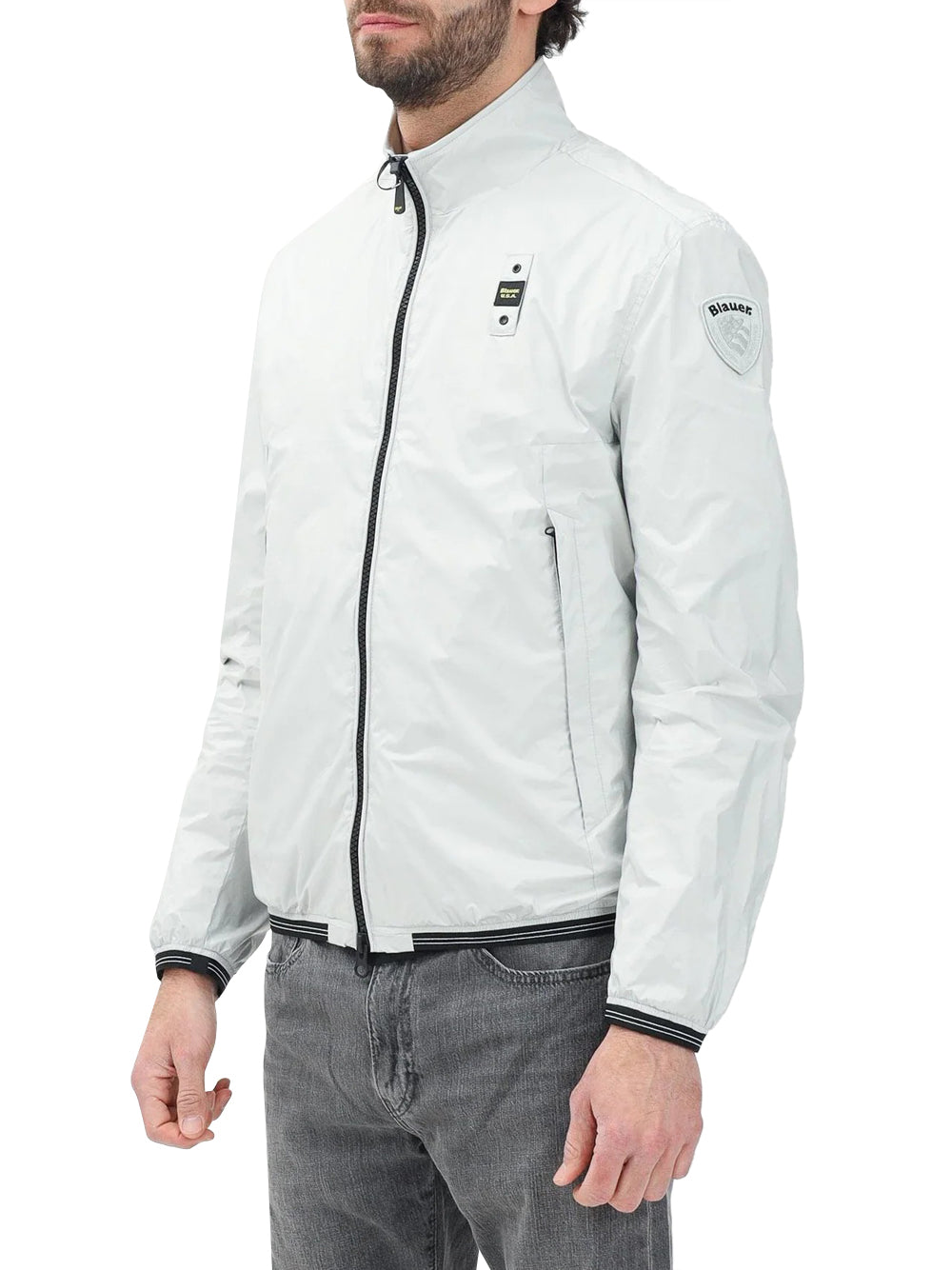 Blauer Giacca Leggera Uomo Kerwin Bianco