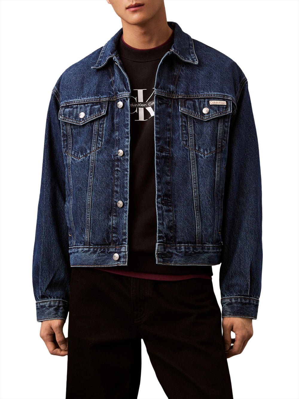 Giubbino in Denim Uomo 90'S Blu