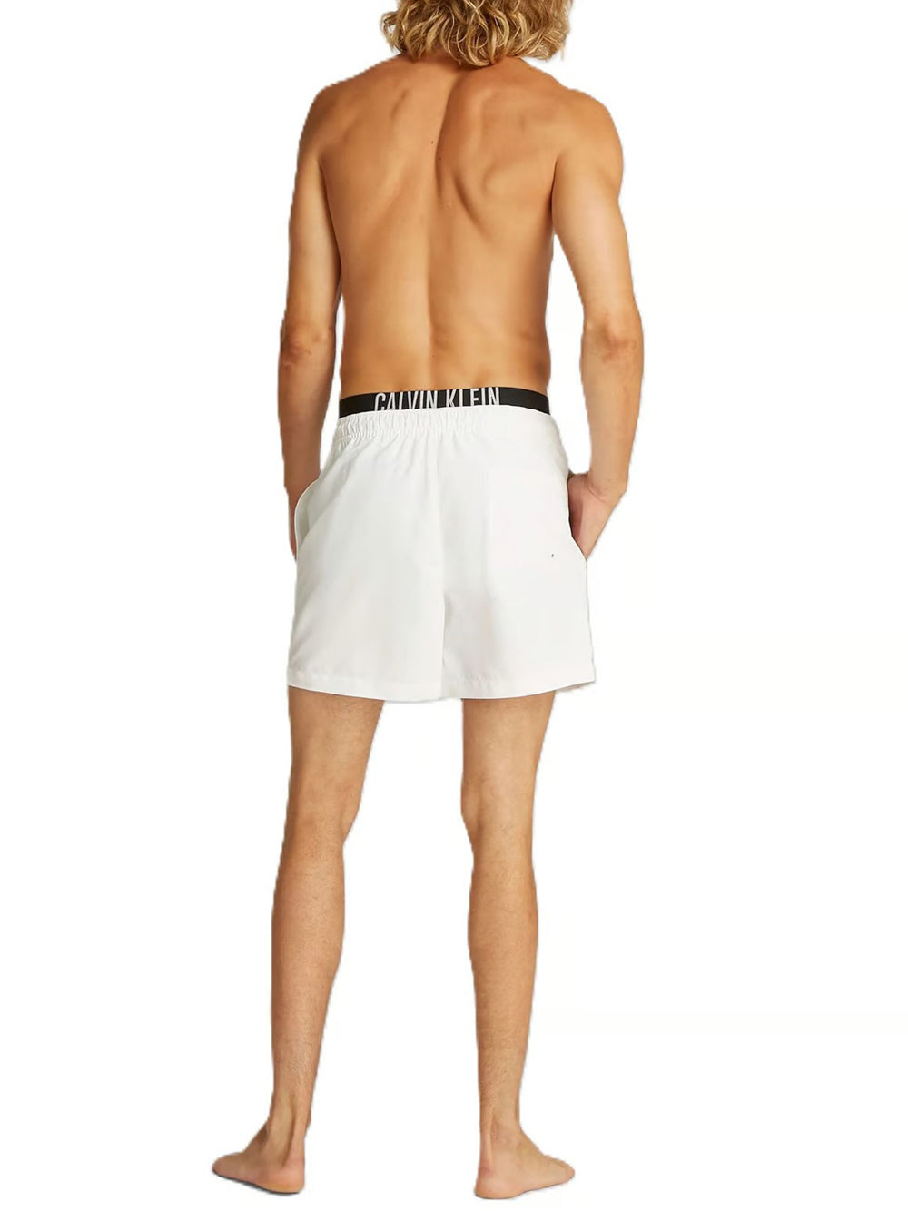 Shorts Mare Uomo Medium Double Wb Bianco