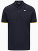 K-way Polo Uomo Vincent Pique Blu