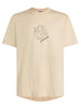 Karl Lagerfeld T-shirt Uomo Curved Hem Shibori Beige