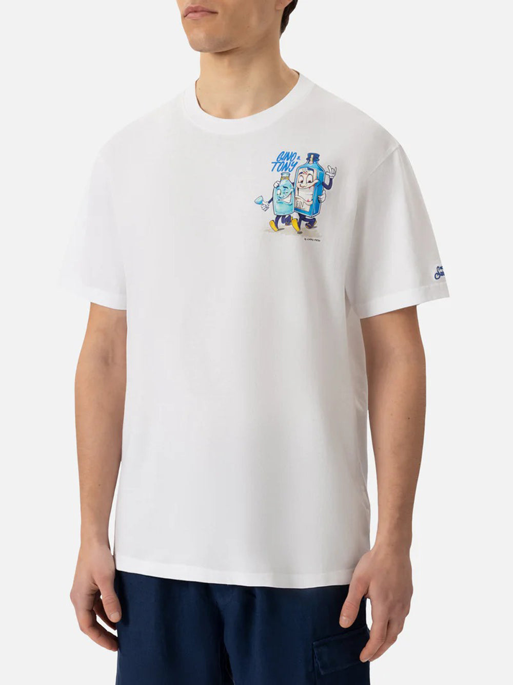 MC2 Saint Barth T-shirt Uomo TSHM001 Bianco
