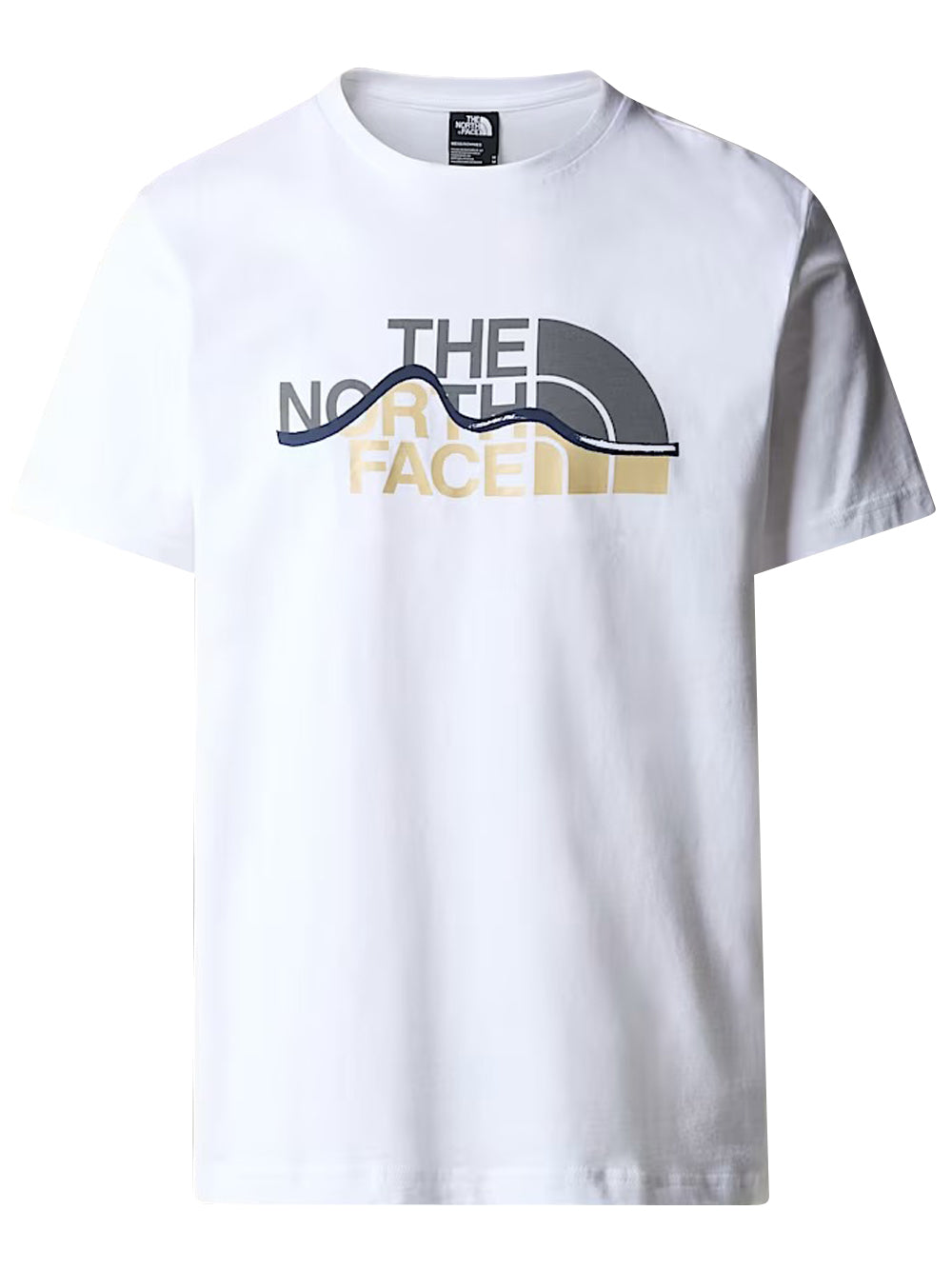 The North Face T-shirt Uomo Mountain Line Bianco