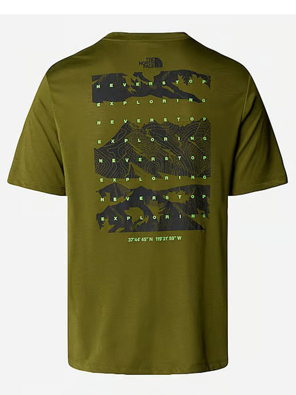 The North Face T-shirt Uomo Foundation Mountains Beige