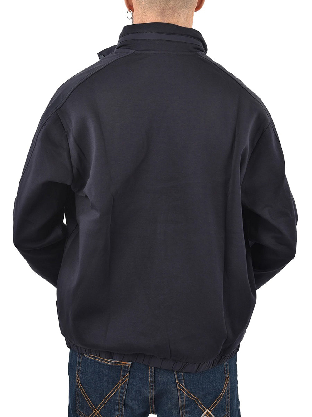 Felpa Cappuccio Uomo Navy scuro