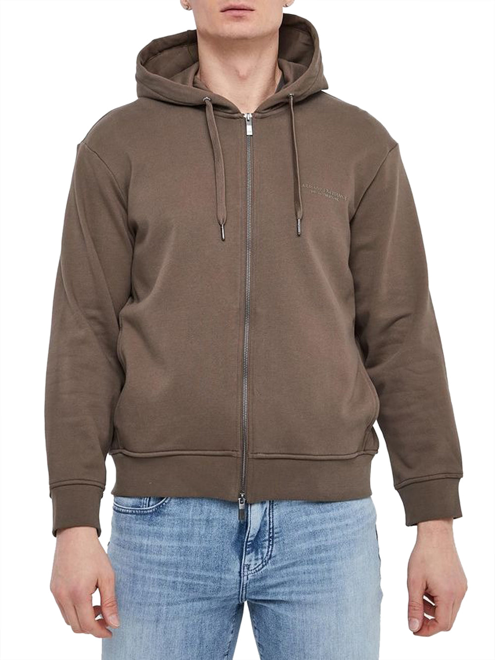 Felpa con Zip Uomo