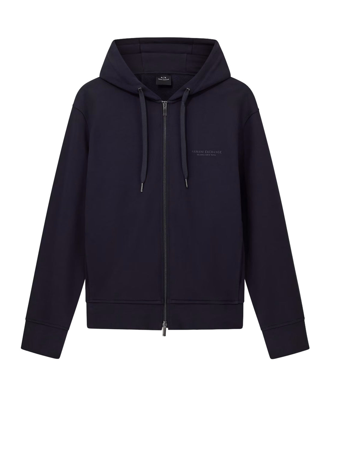 Felpa con Zip Uomo Navy scuro
