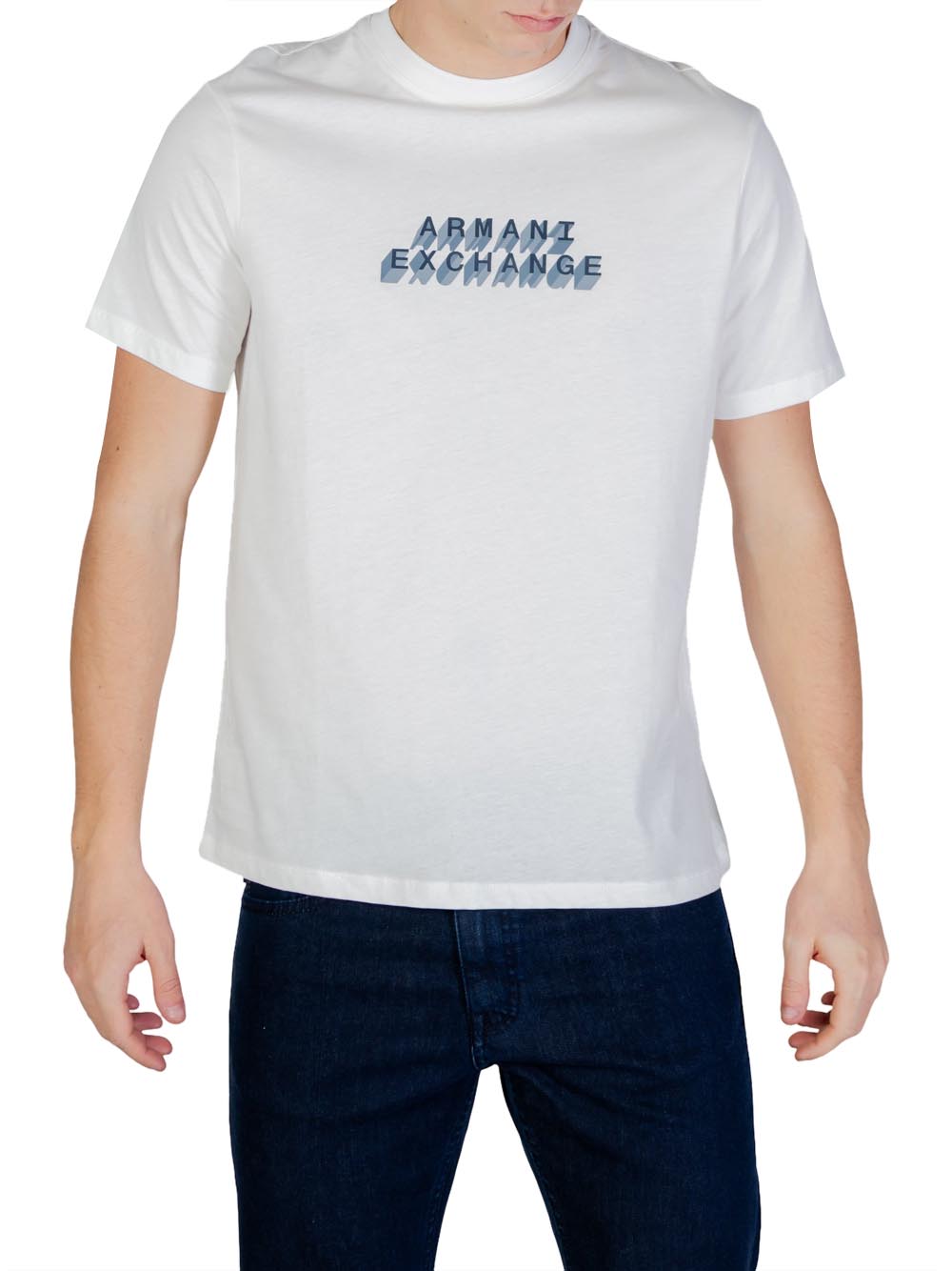 T-shirt Uomo Bianco ottico