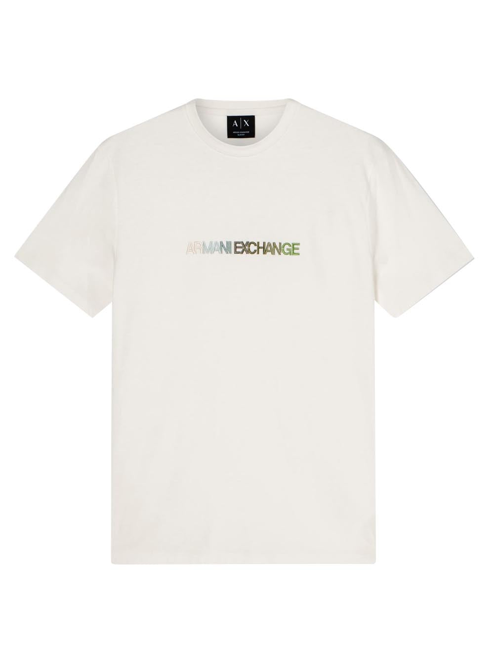 Armani Exchange T-shirt Uomo Bianco ottico