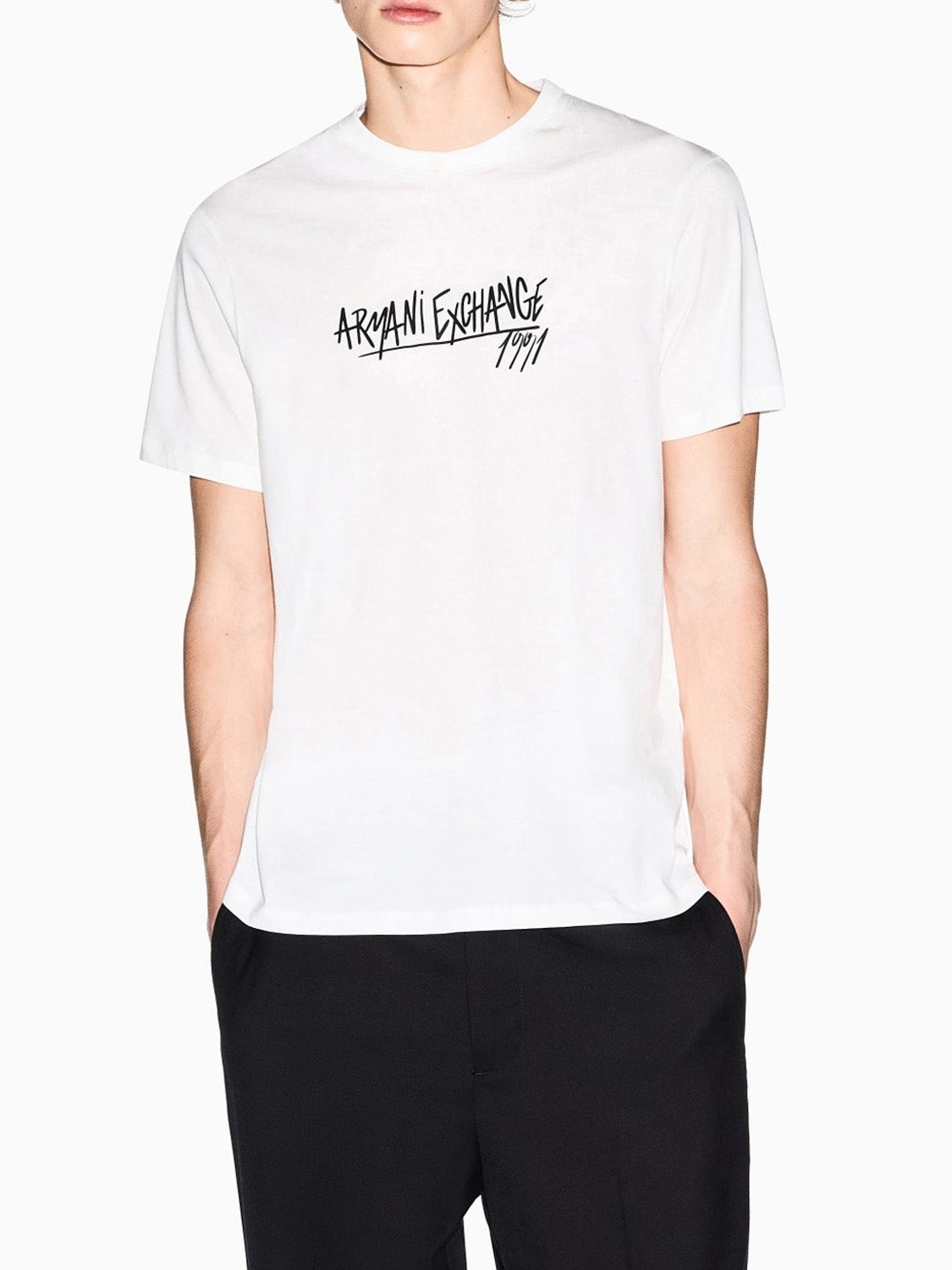 T-shirt Uomo Bianco ottico