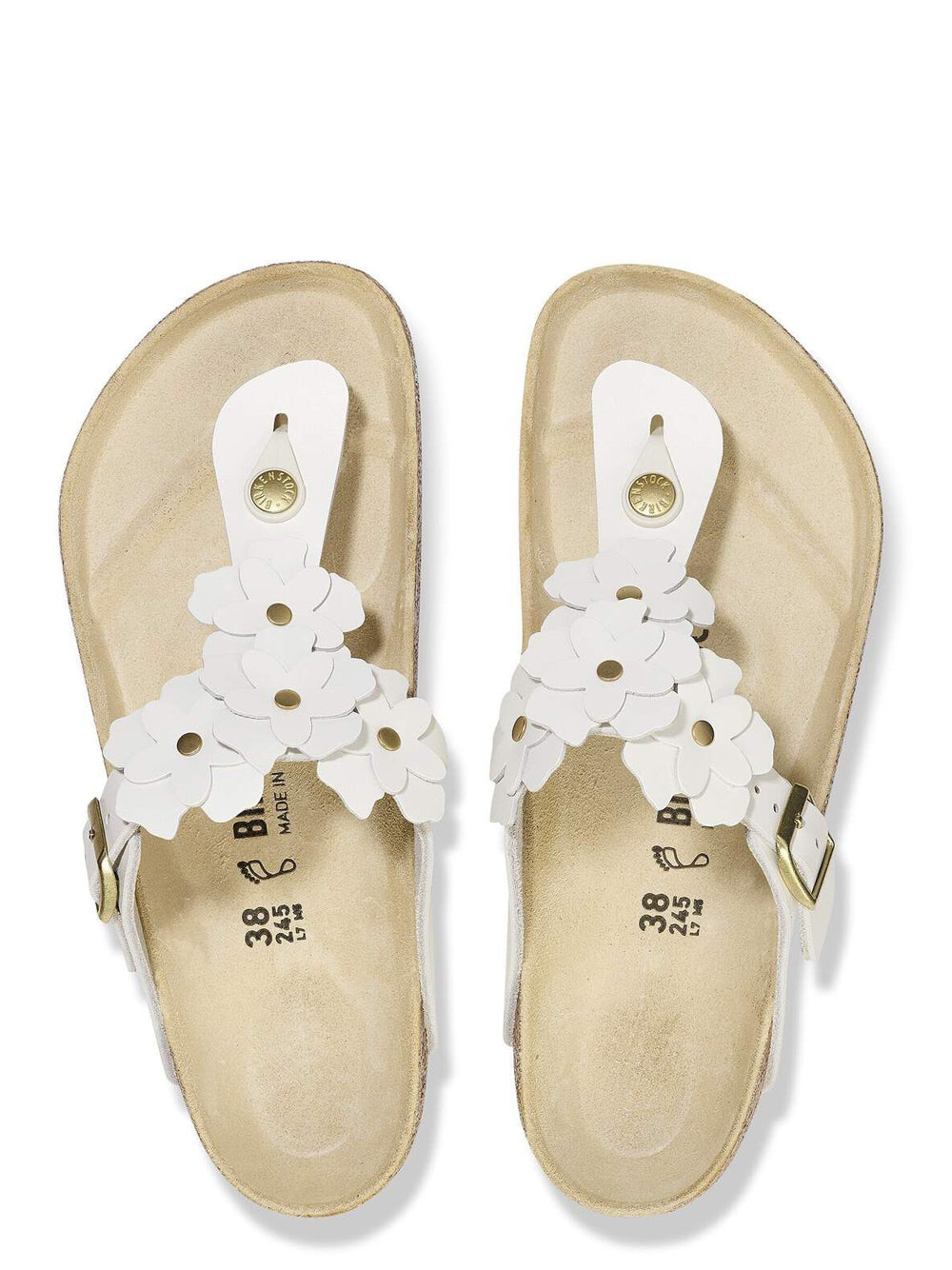 Birkenstock Sandalo Basso Donna Gizeh Bianco
