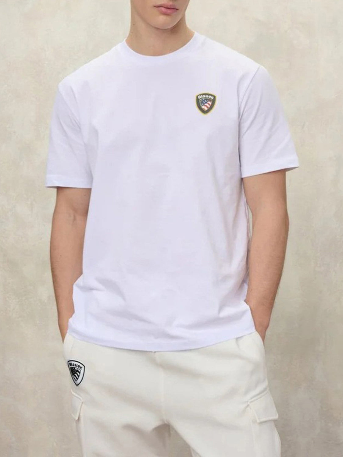 T-shirt Uomo Faxon Bianco ottico