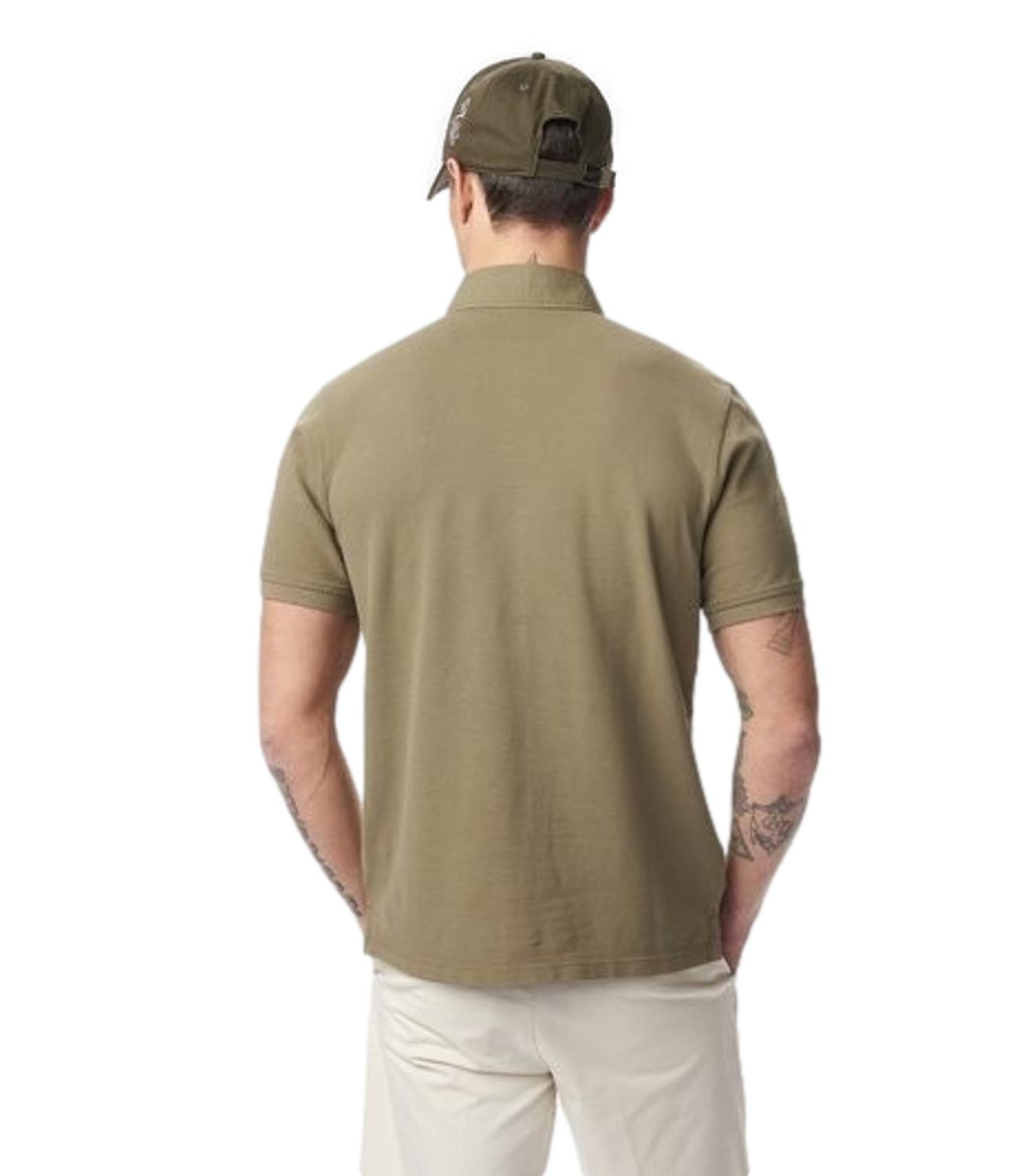 Blauer Polo Uomo Albans Verde