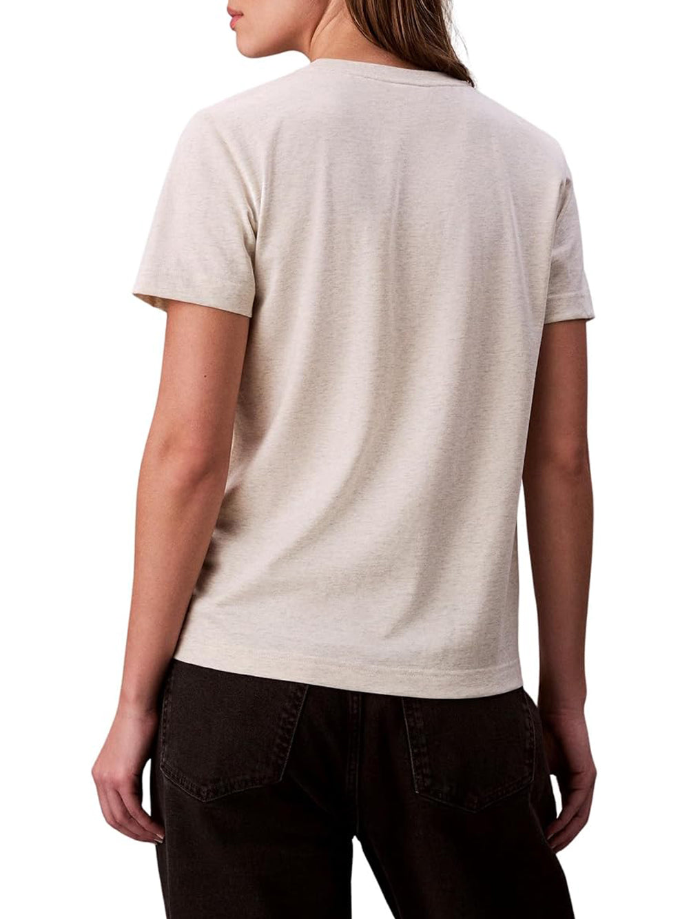 Calvin Klein T-shirt Donna Grigio Chiaro