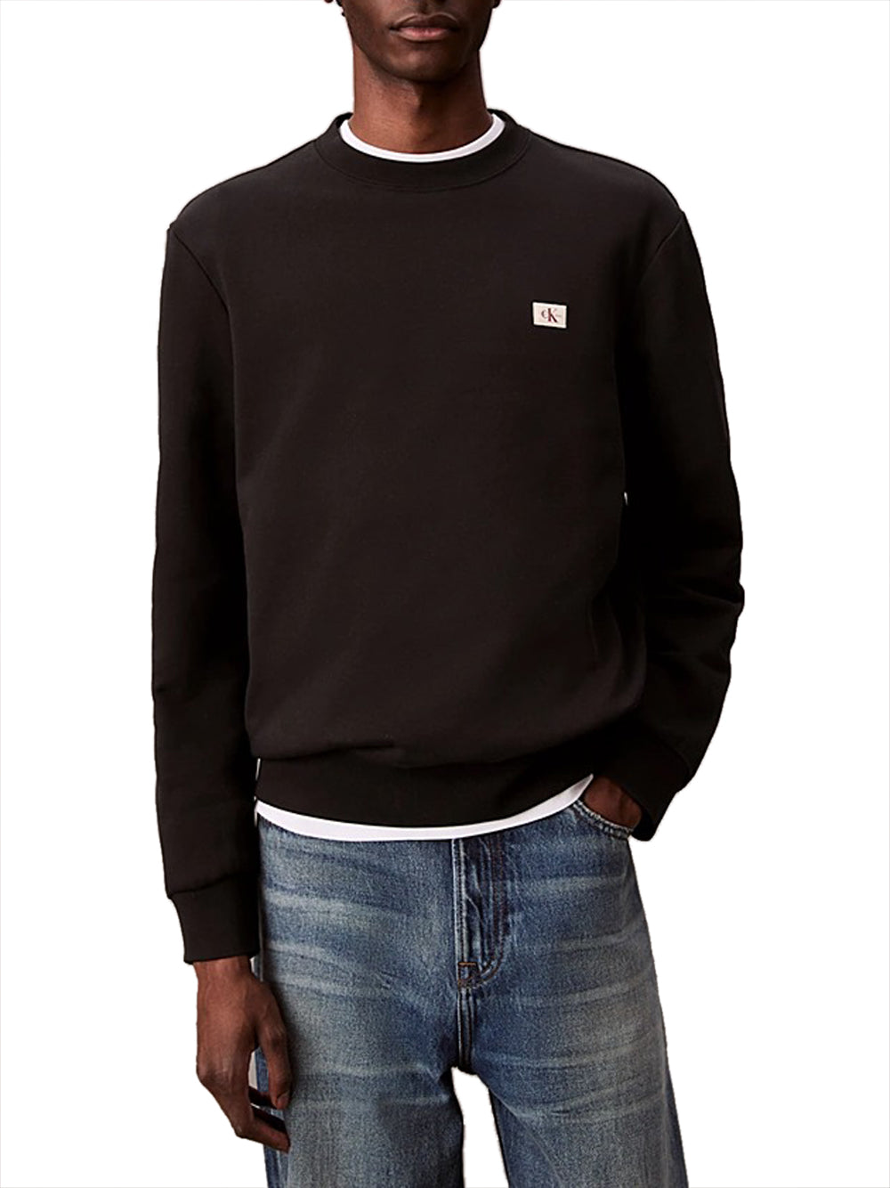 Calvin Klein Felpa Girocollo Uomo Nero