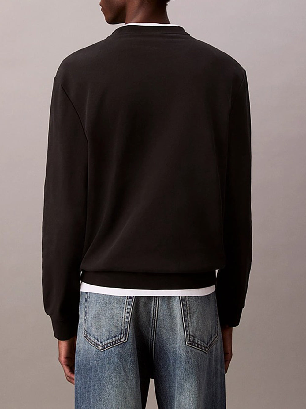 Calvin Klein Felpa Girocollo Uomo Nero