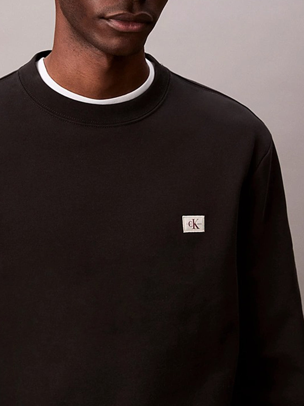 Calvin Klein Felpa Girocollo Uomo Nero