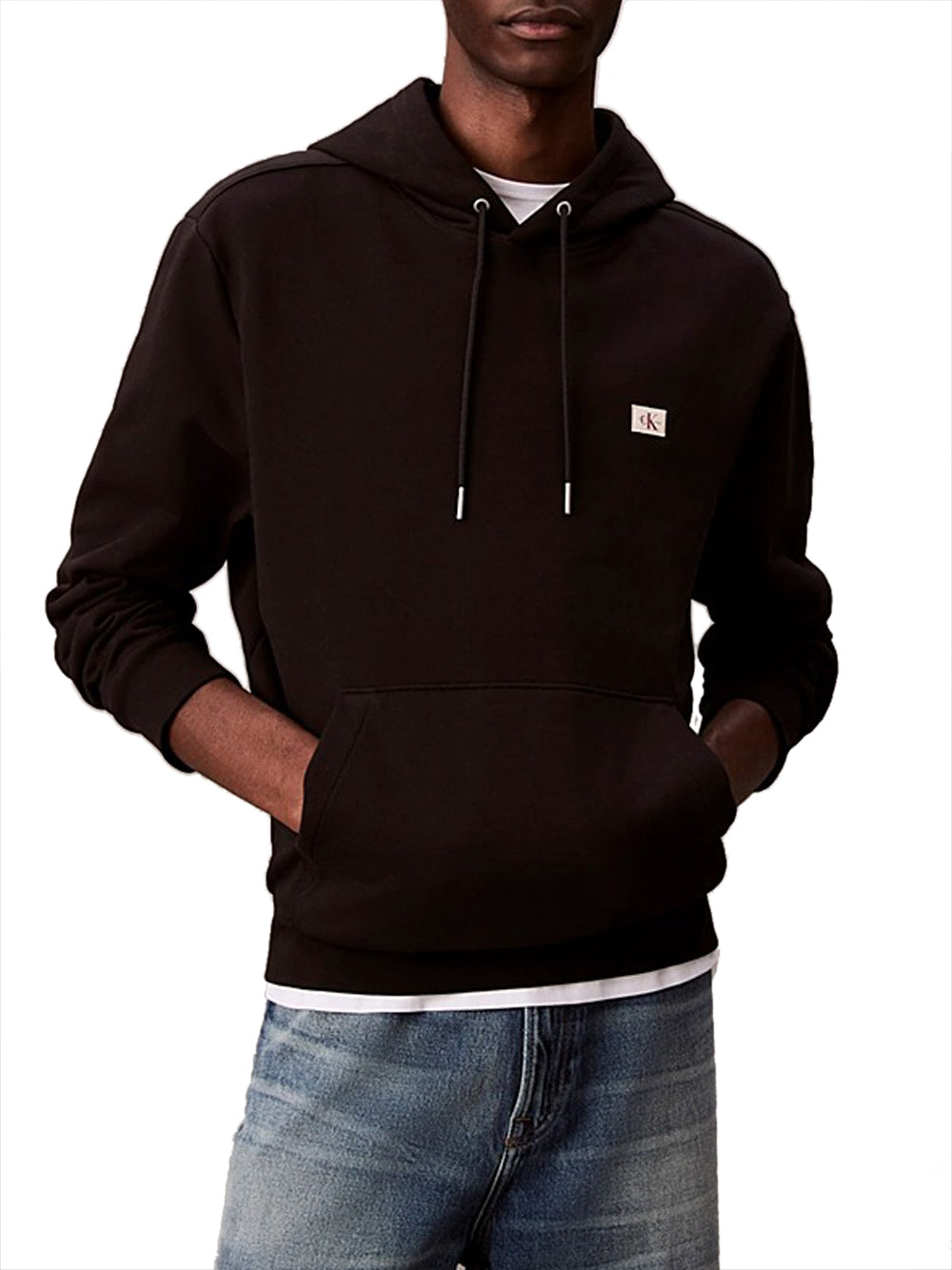 Calvin Klein Felpa Cappuccio Uomo Nero