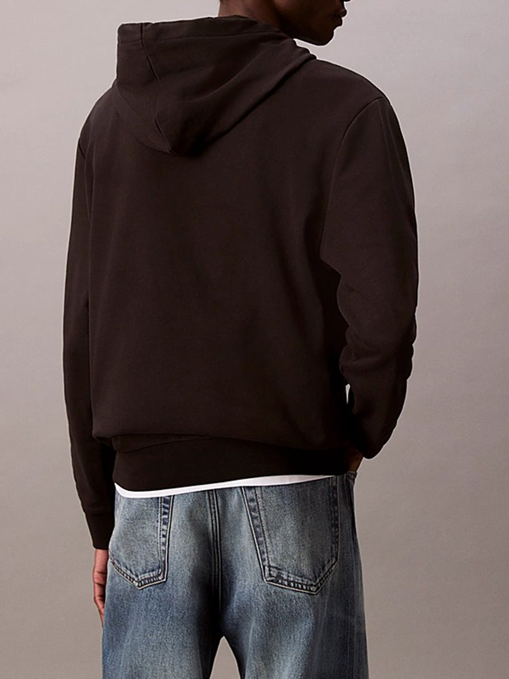 Calvin Klein Felpa Cappuccio Uomo Nero