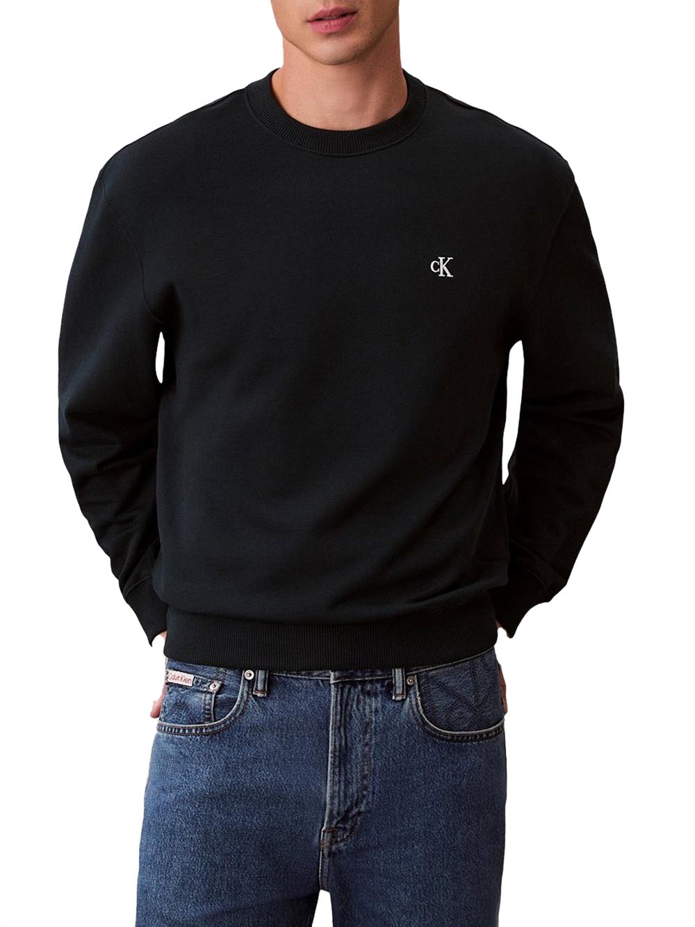 Calvin Klein Felpa Girocollo Uomo Navy