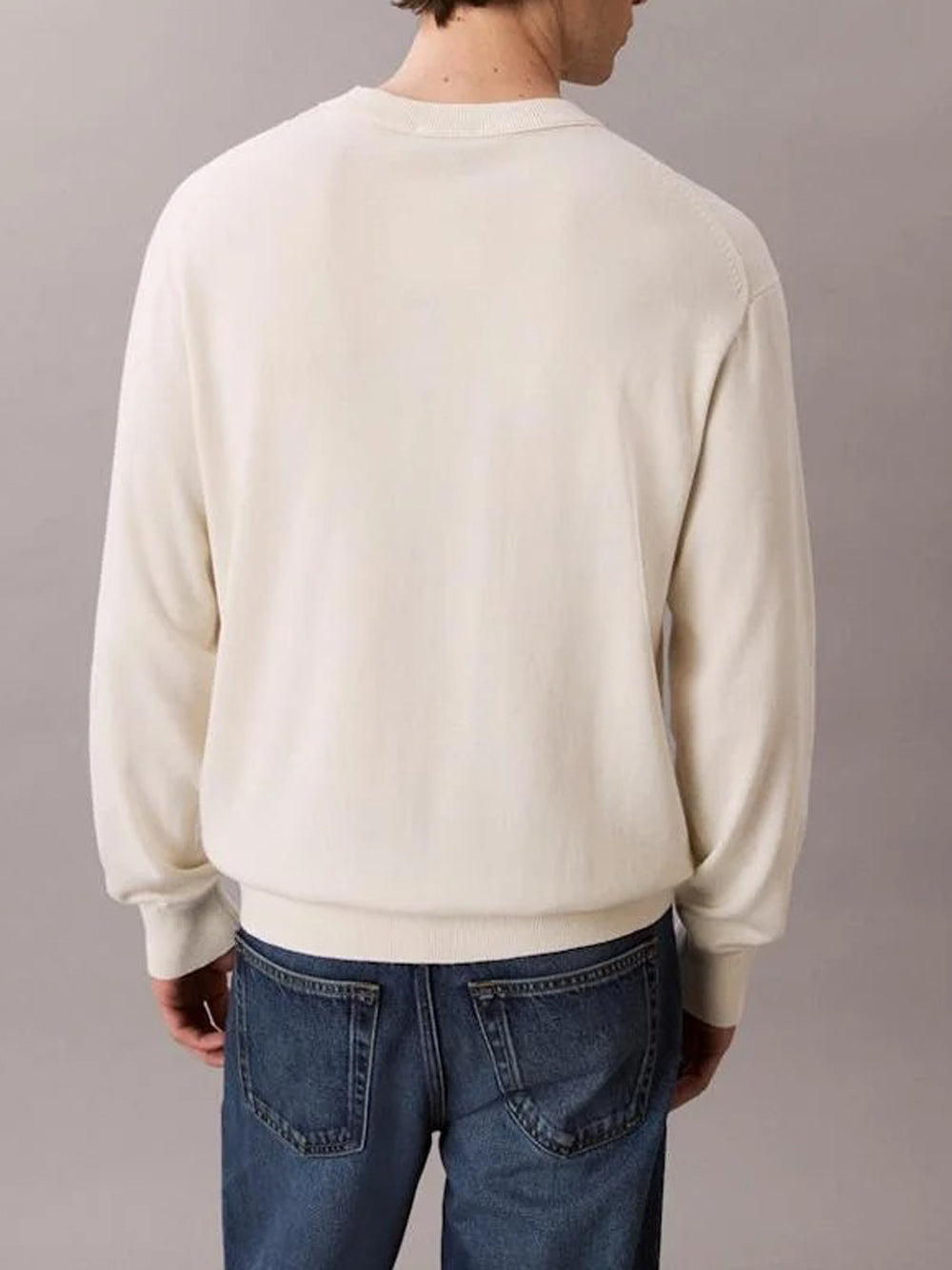 Calvin Klein Maglia Uomo Bianco sporco