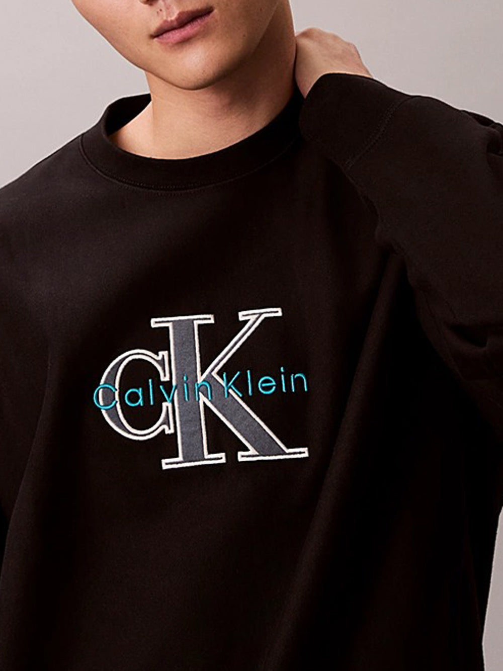 Calvin Klein Felpa Girocollo Uomo Nero