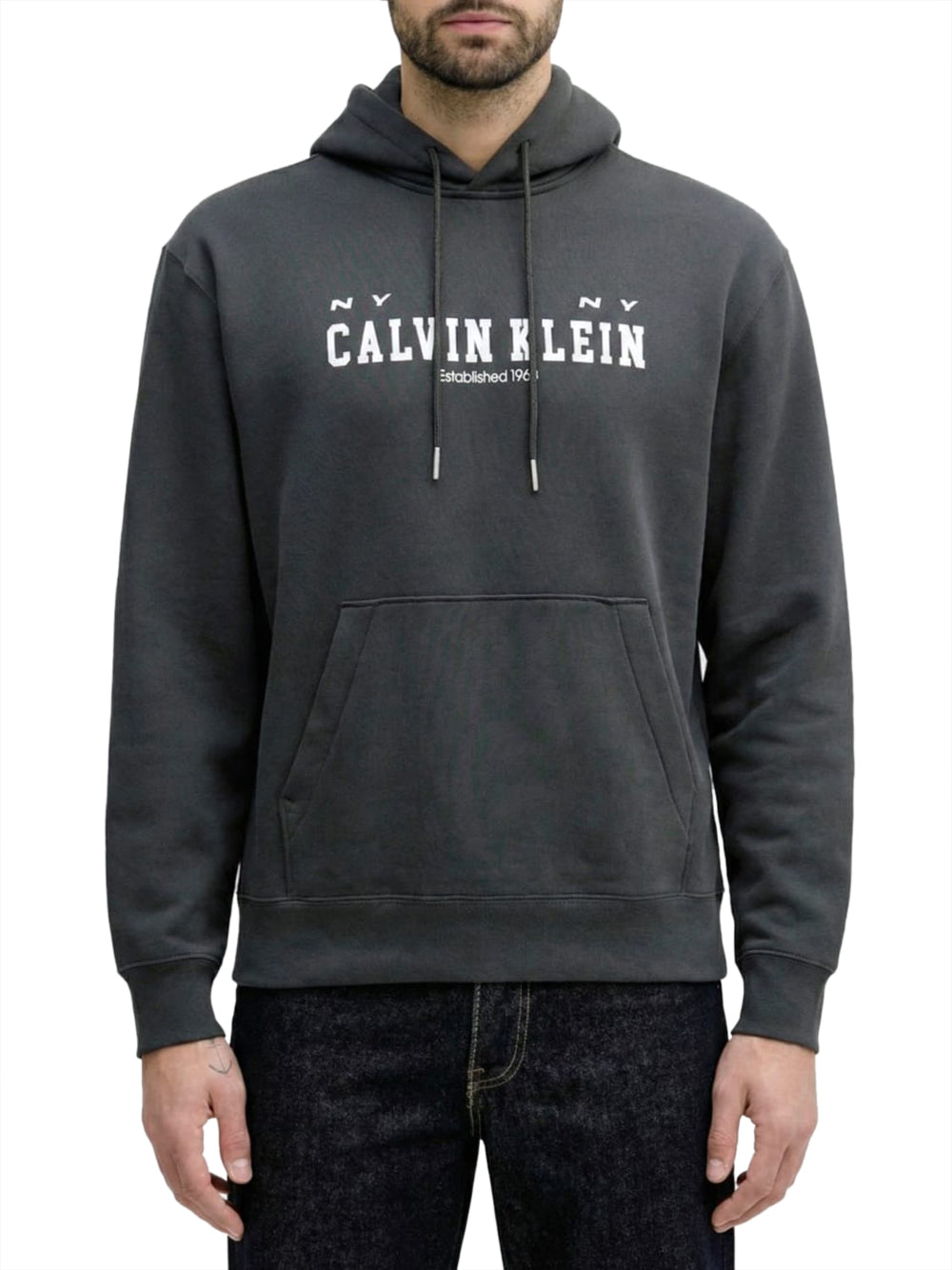 Felpa Cappuccio Uomo Nero