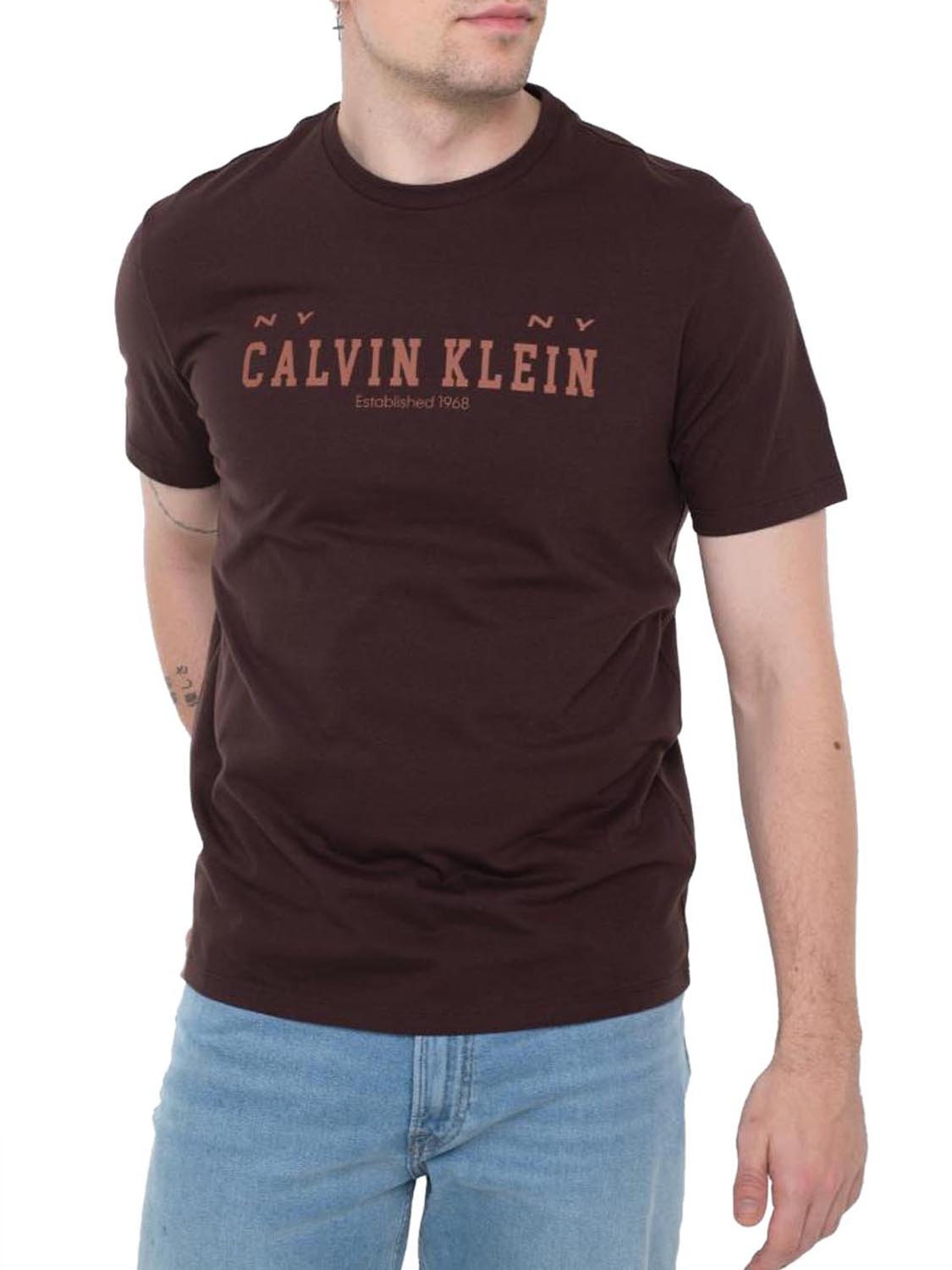 T-shirt Uomo Marrone