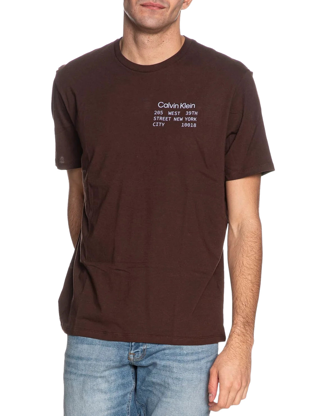 Calvin Klein T-shirt Uomo Marrone