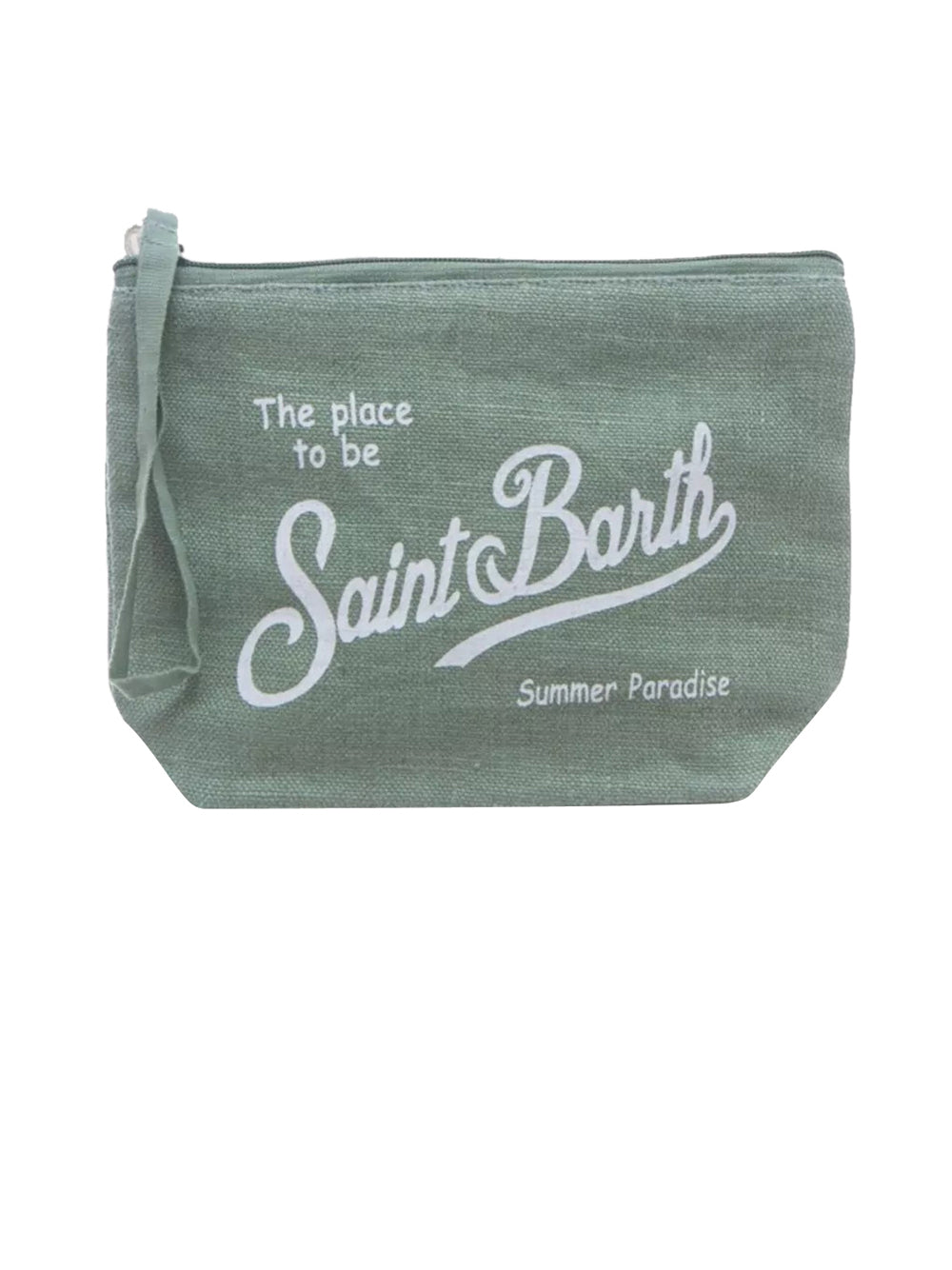 MC2 Saint Barth Borsa Pochette Unisex Aline Linen Sage