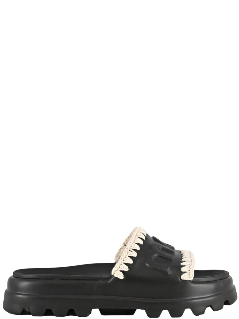 MOU Ciabatte Donna Eva one-piece slide Nero