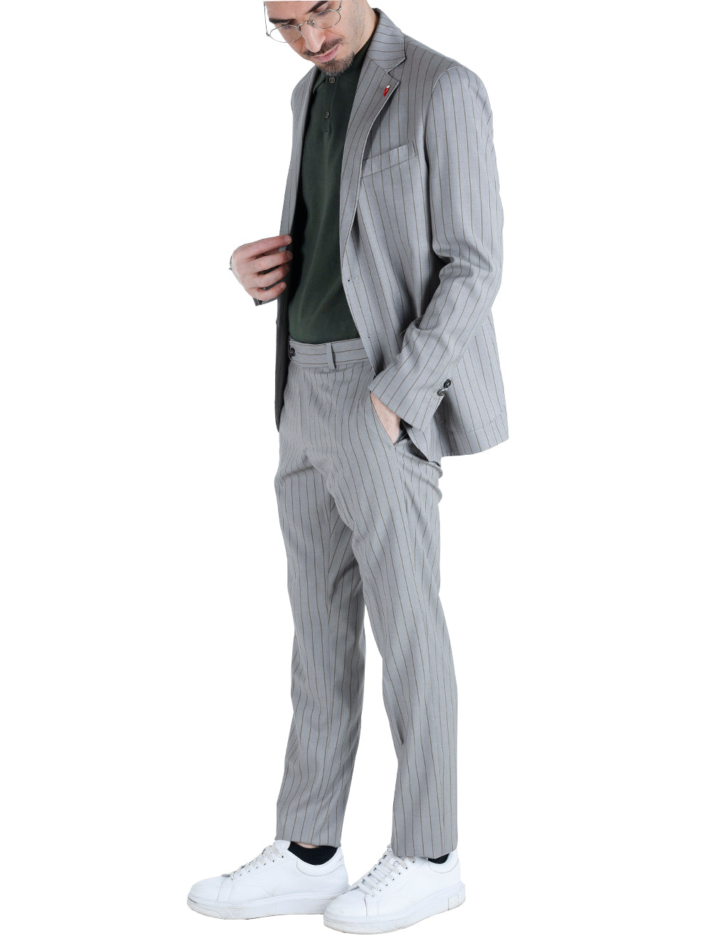 Abito Casual Uomo Grigio
