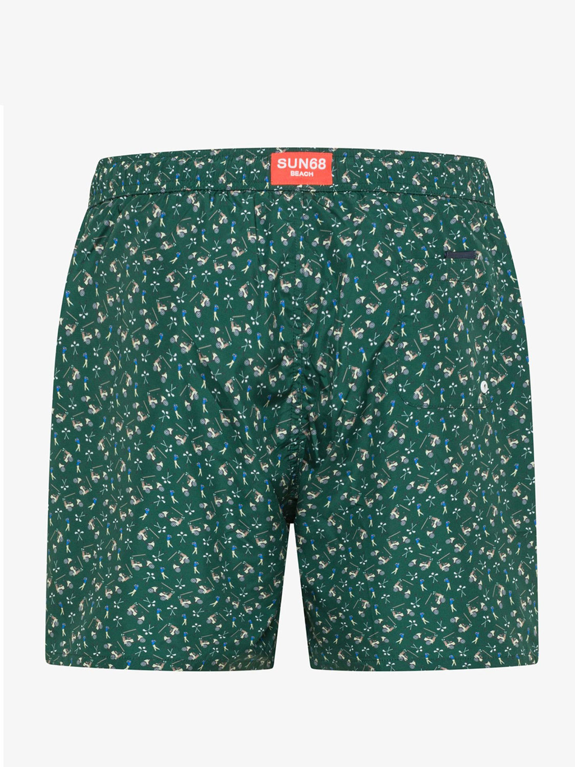 Shorts Mare Uomo Verde scuro