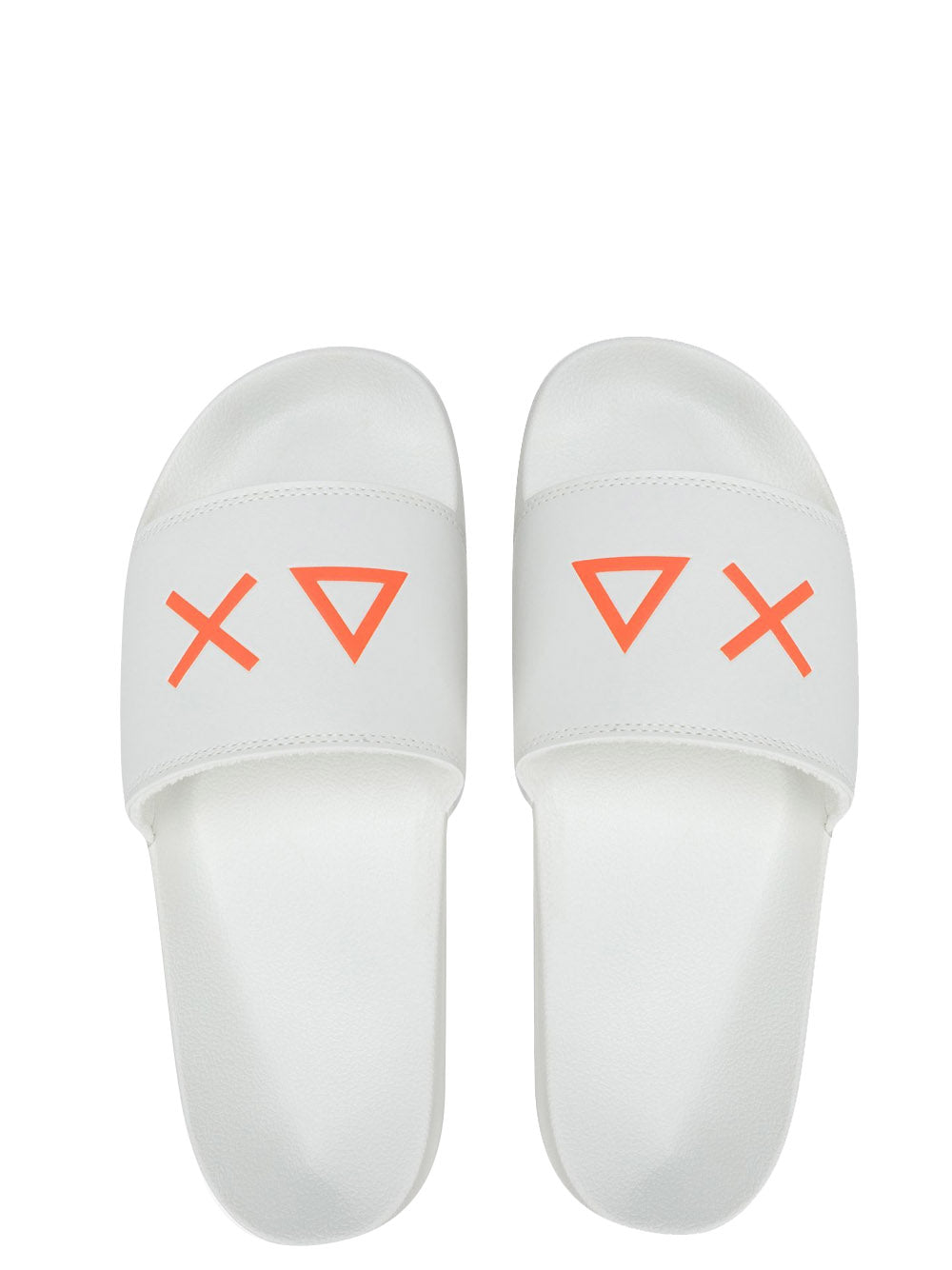 Sun68 Ciabatte Uomo Slippers Logo Bianco