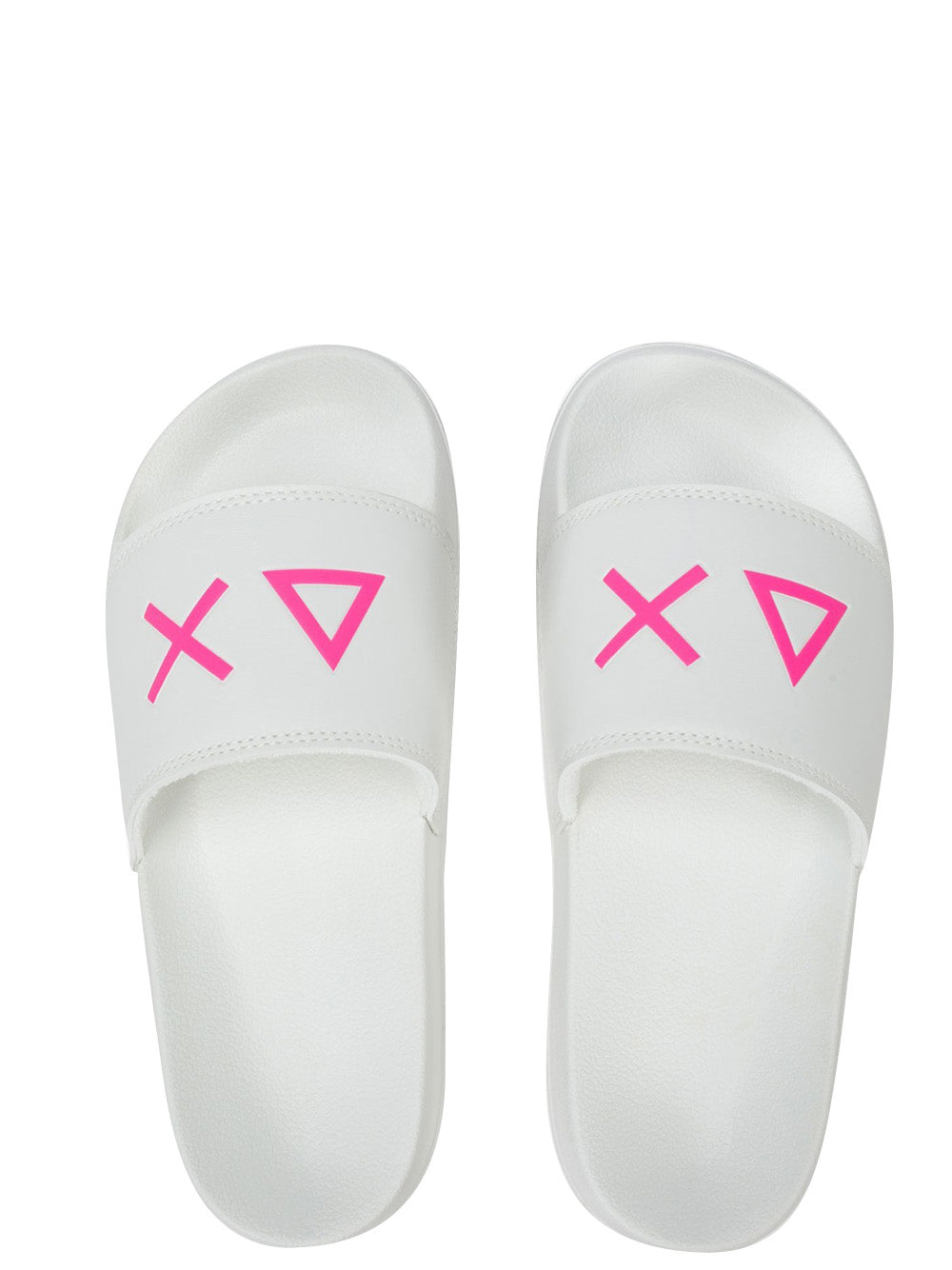Sun68 Ciabatte Donna Slippers Logo Bianco