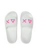 Sun68 Ciabatte Donna Slippers Logo Bianco