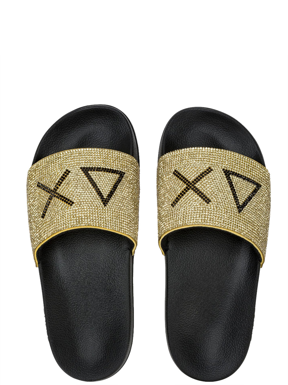 Sun68 Ciabatte Donna Slippers Strass Nero