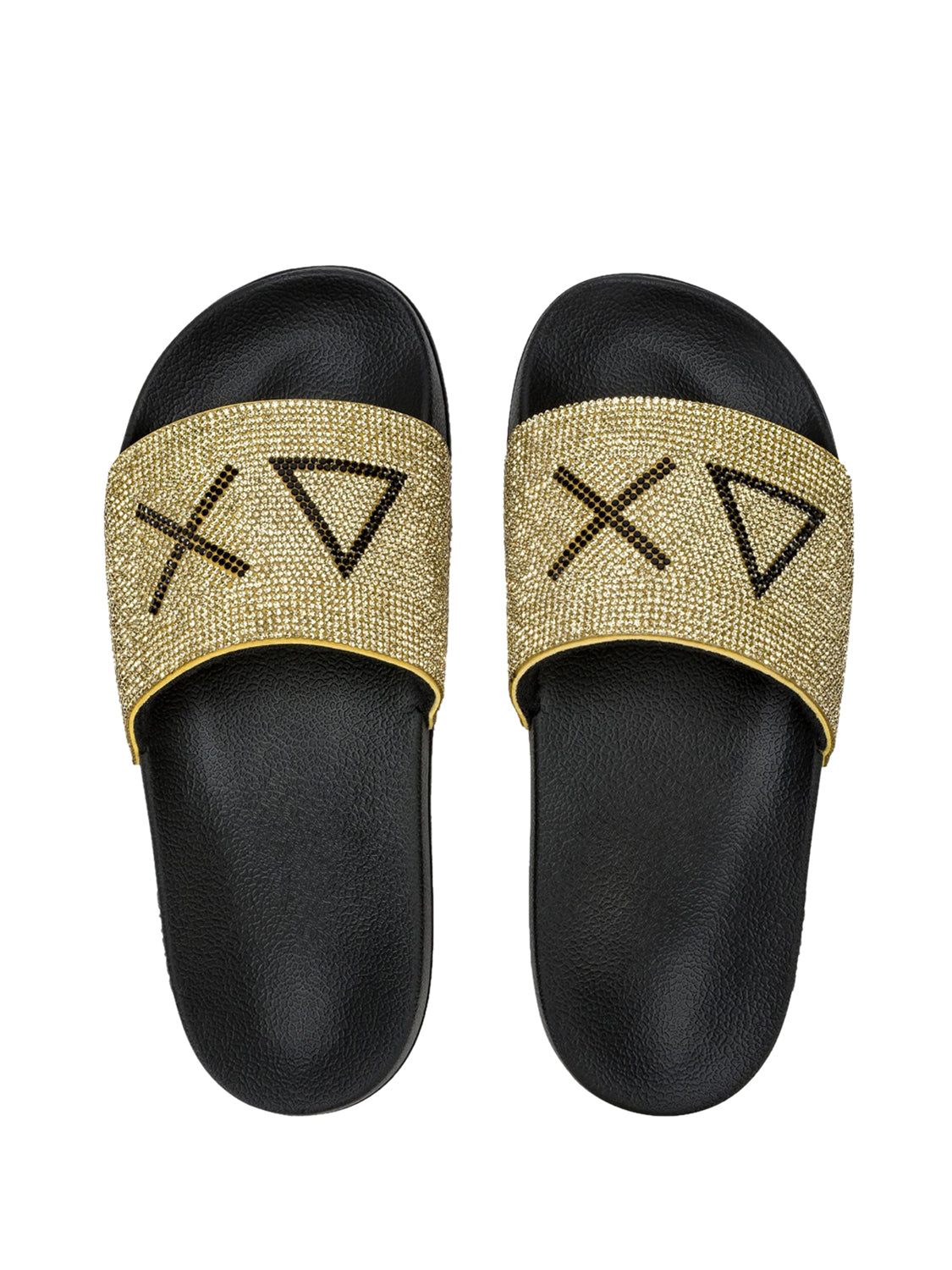 Ciabatte Donna Slippers Strass Nero