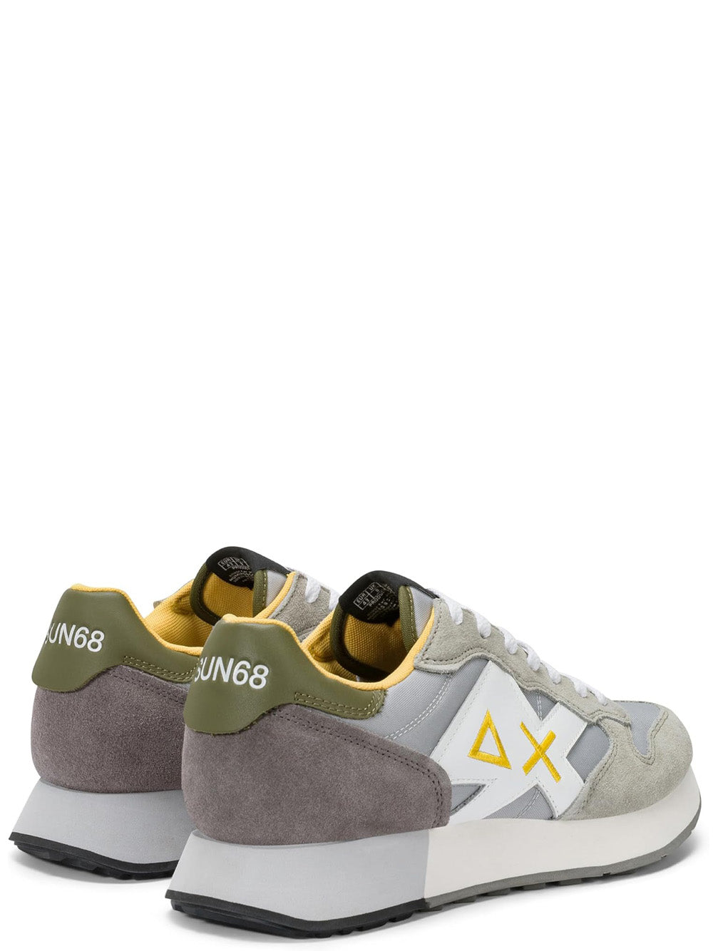 Sun68 Sneakers Uomo Jaki 2.0 Solid Grigio Chiaro