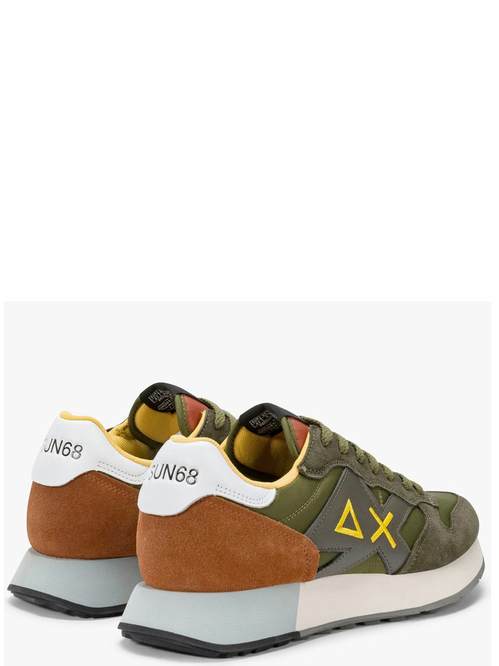 Sun68 Sneakers Uomo Jaki 2.0 Solid Verde militare