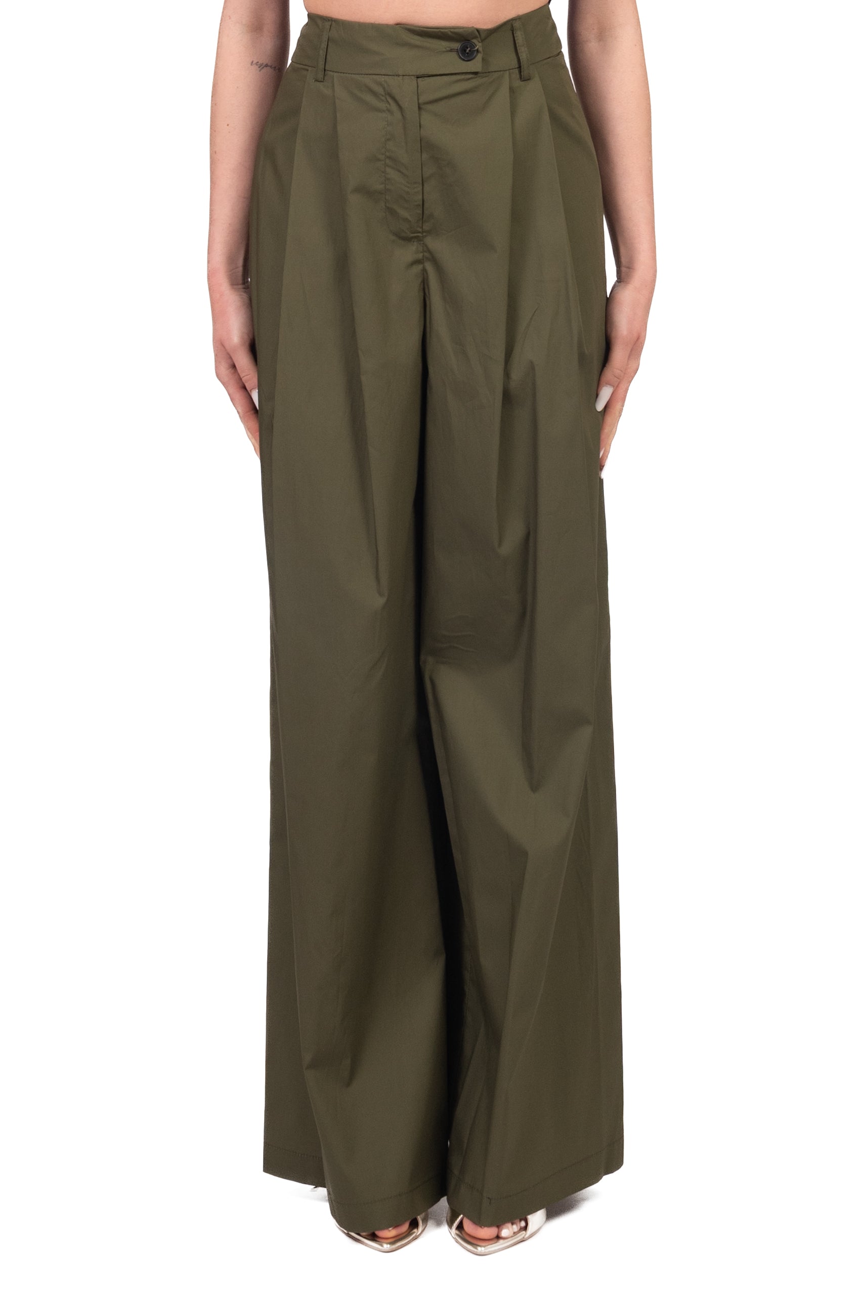 Pantalone Casual Donna Verde militare